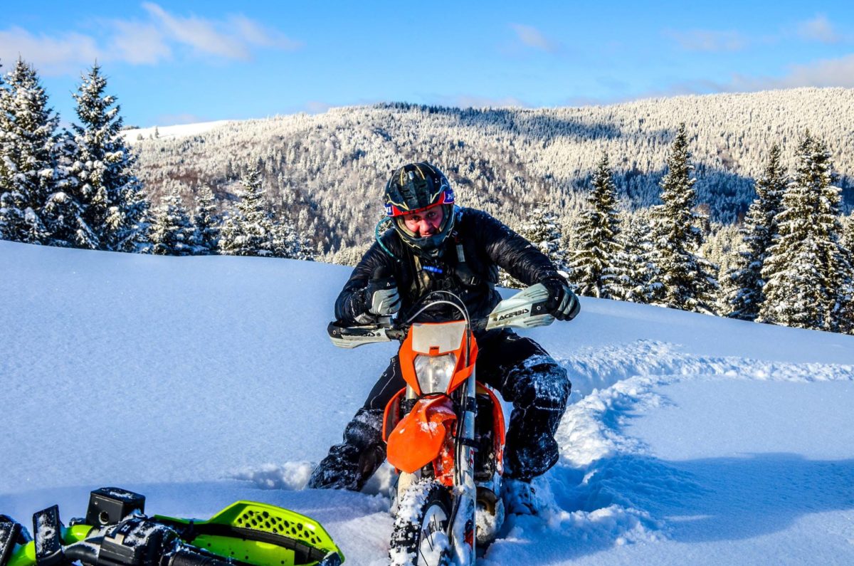 Enduro tour during the winter with Enduro Life Romania